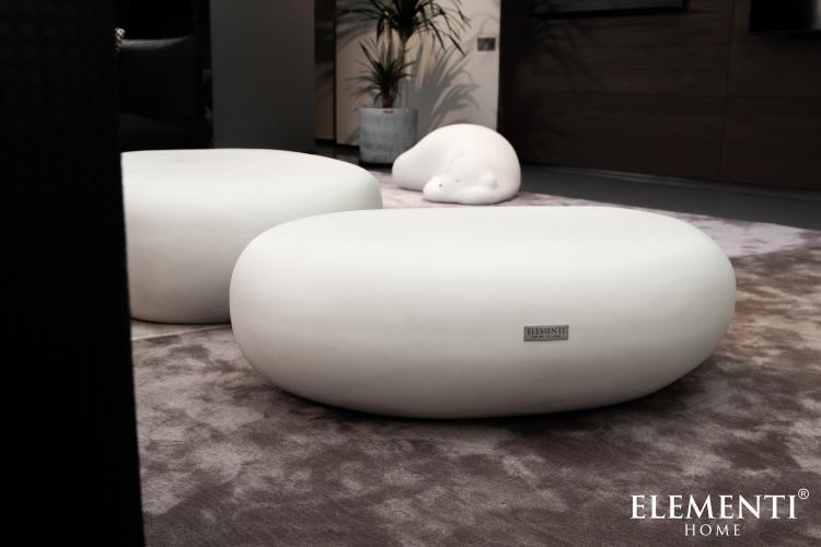 HAWAII Pebble Table Medium - Cream White - BBQ STORE MALTA