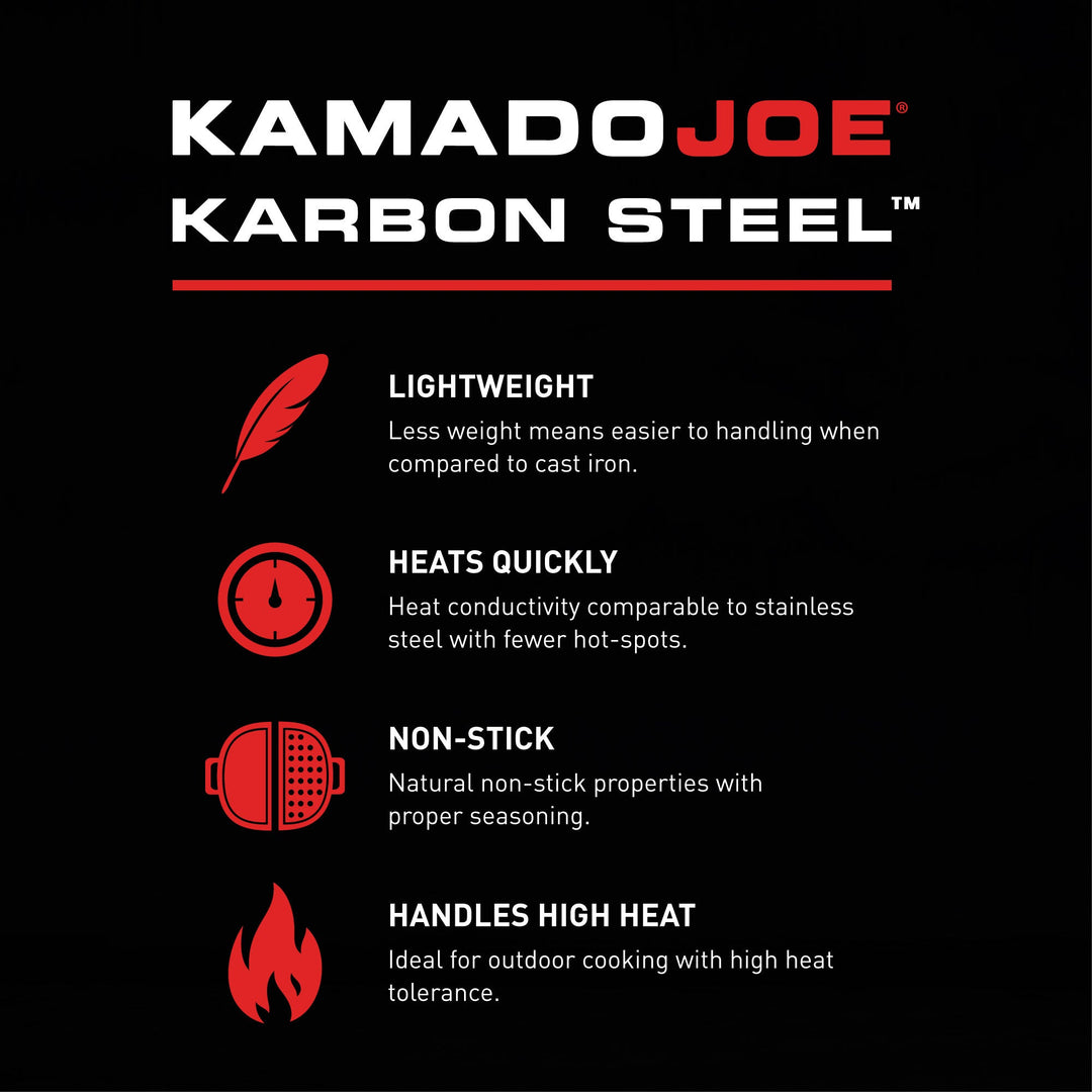 Karbon Steel (Big Joe ® Griddle) - BBQ STORE MALTA
