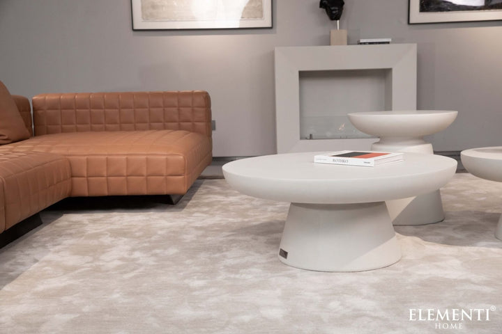KYLIX Coffee Table Medium - Cream White - BBQ STORE MALTA