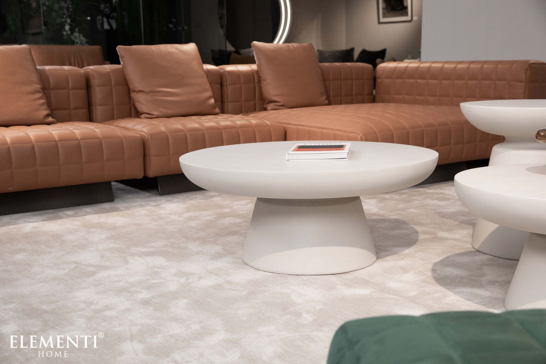 KYLIX Coffee Table Medium - Cream White - BBQ STORE MALTA