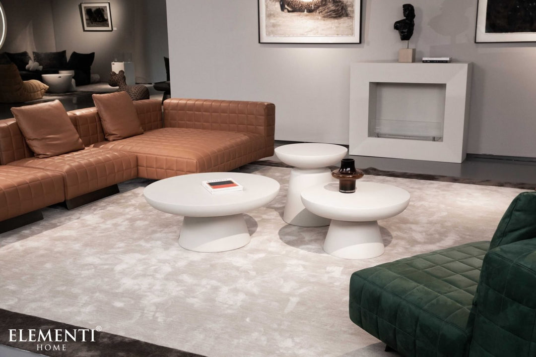 KYLIX Coffee Table Medium - Cream White - BBQ STORE MALTA