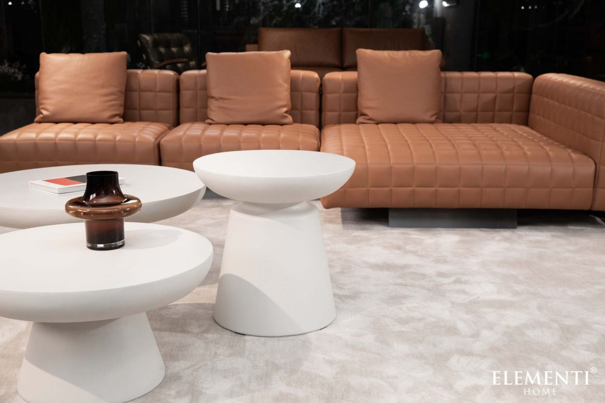 KYLIX Side Table Small - Cream White - BBQ STORE MALTA