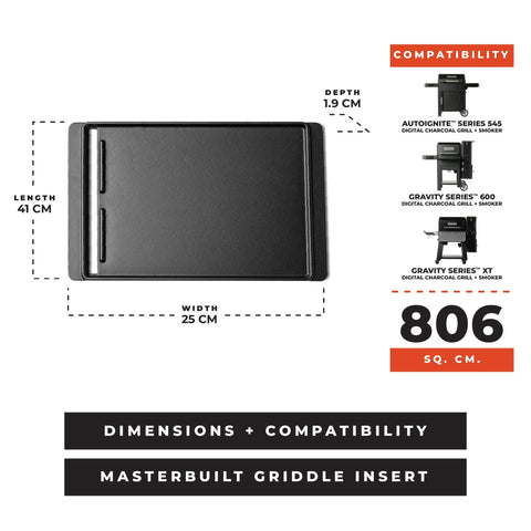 Masterbuilt® - AutoIgnite 545/600 & XT Griddle - BBQ STORE MALTA
