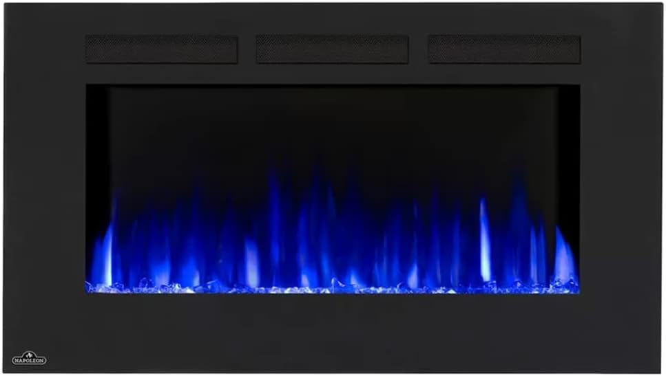 Napoleon Allure 42 inch Wall Mount Electric Fireplace - Black - BBQ STORE MALTA