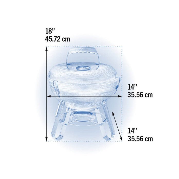 PREMIUM PORTABLE 14“ - BBQ STORE MALTA