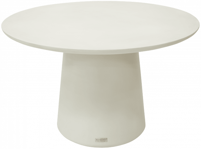 RIO Dining Table Round - Cream White - BBQ STORE MALTA