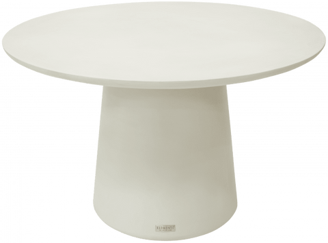 RIO Dining Table Round - Cream White - BBQ STORE MALTA