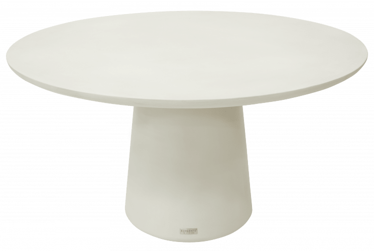 Rio Dining Table Round Large - Cream White - BBQ STORE MALTA