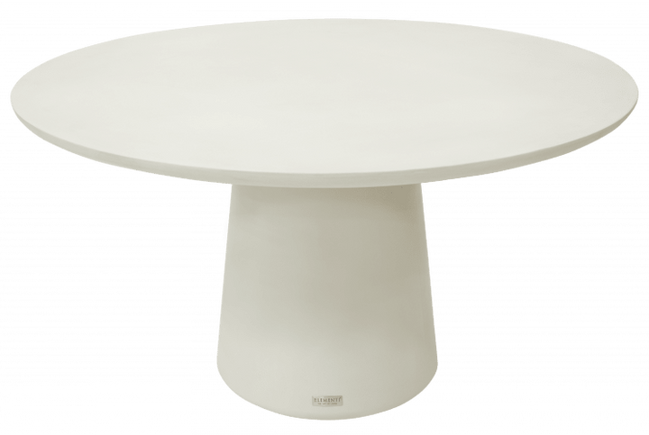 Rio Dining Table Round Large - Cream White - BBQ STORE MALTA