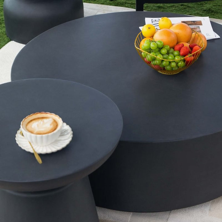 ROME Column Series Coffee Table Large - Slate Black - BBQ STORE MALTA