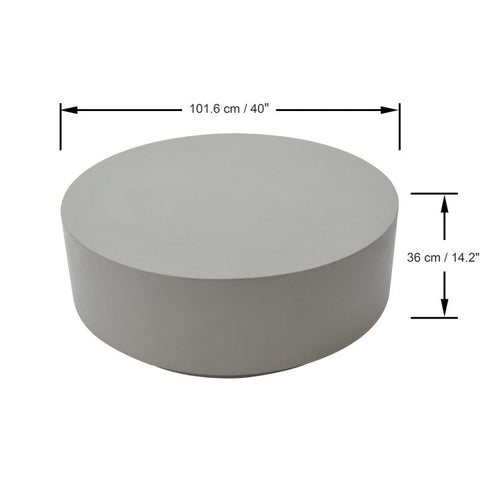 ROME Column Series Coffee Table Large - Space Grey - BBQ STORE MALTA