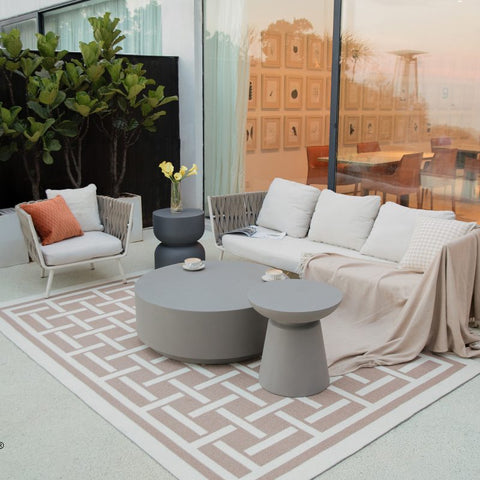 ROME Column Series Coffee Table Large - Space Grey - BBQ STORE MALTA