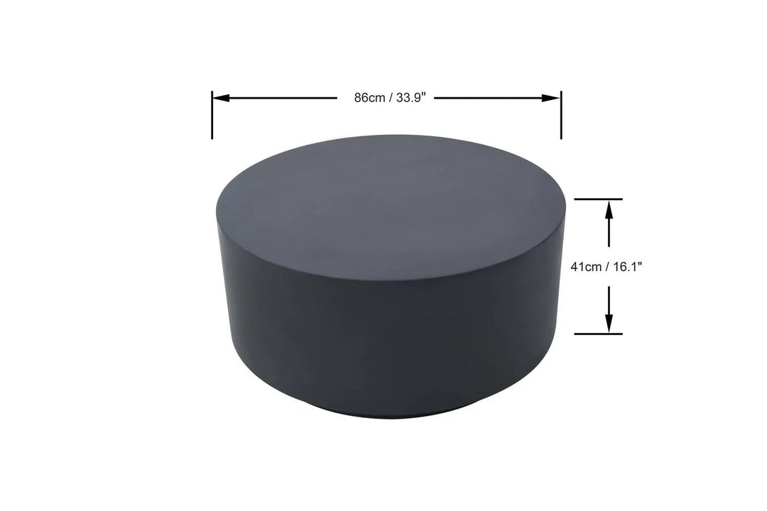 ROME Column Series Coffee Table Medium - Slate Black - BBQ STORE MALTA