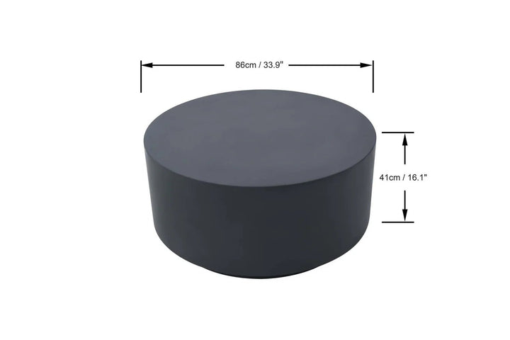ROME Column Series Coffee Table Medium - Slate Black - BBQ STORE MALTA