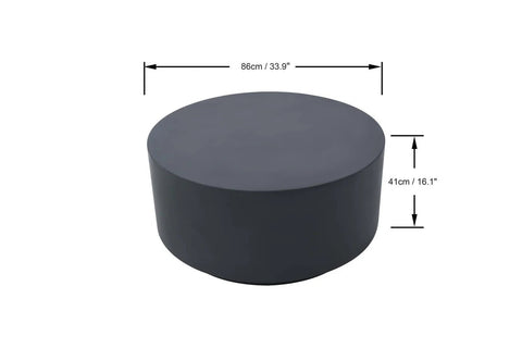 ROME Column Series Coffee Table Medium - Slate Black - BBQ STORE MALTA
