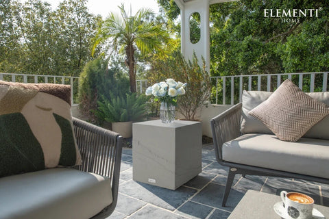 COLORADO Sandstone Series Side Table - Space Grey