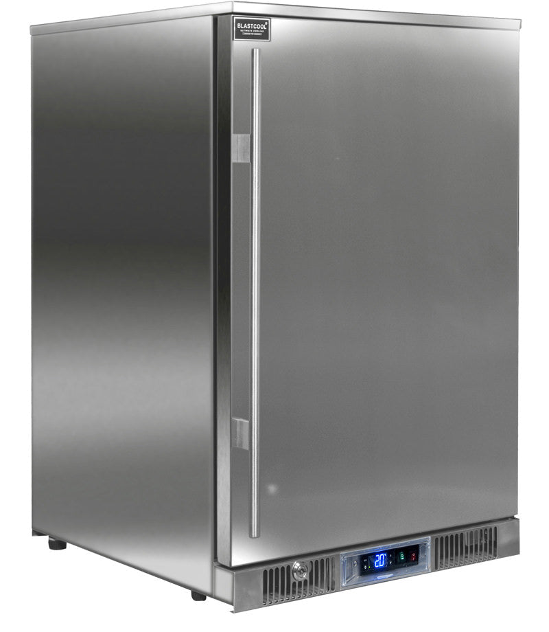Single Door Outdoor Cooler – Solid Door, Right Hand Hinged. 870mm High - BBQ STORE MALTA