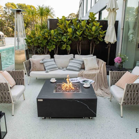 Sofia Marble Porcelain Fire Table B - BBQ STORE MALTA