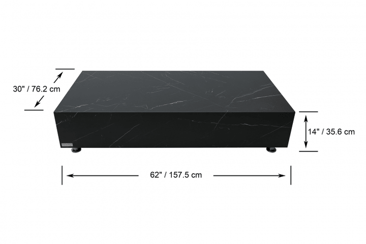 SOFIA Marble Procelain Series Coffee Table Rectangle - BBQ STORE MALTA