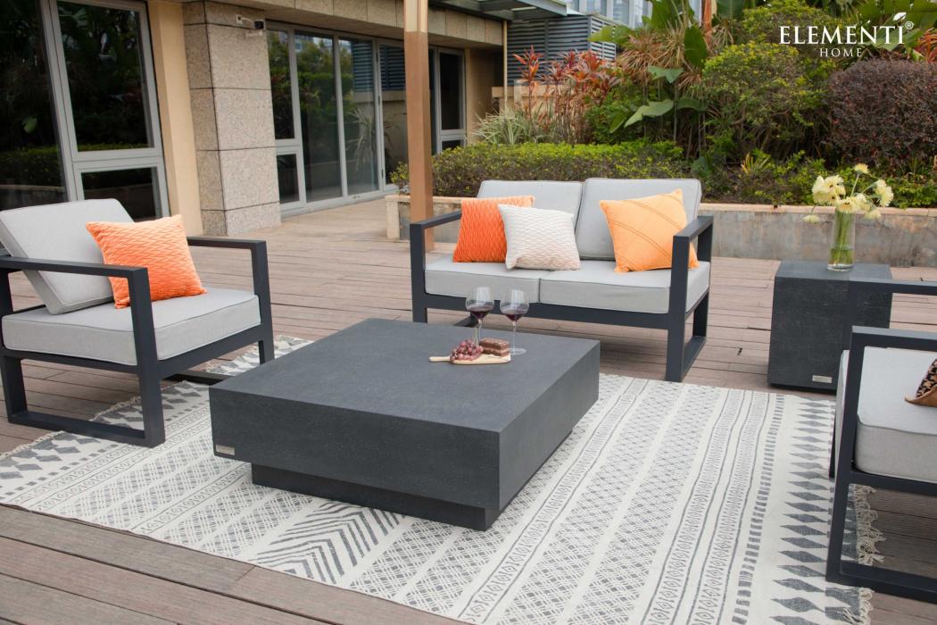 TEVERE Travertine Series Coffee Table Large - Space Grey - BBQ STORE MALTA
