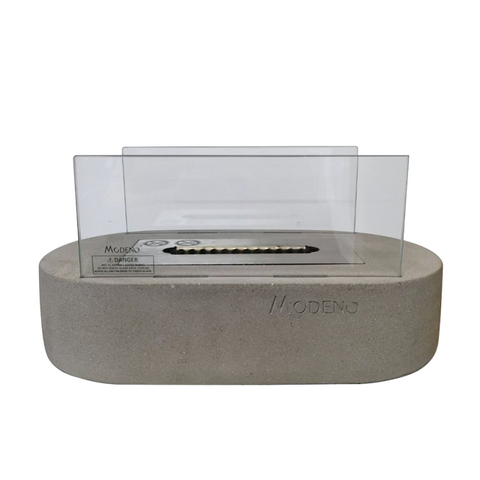 LUSPA Bio-ethanol Tabletop Fireplace Light grey