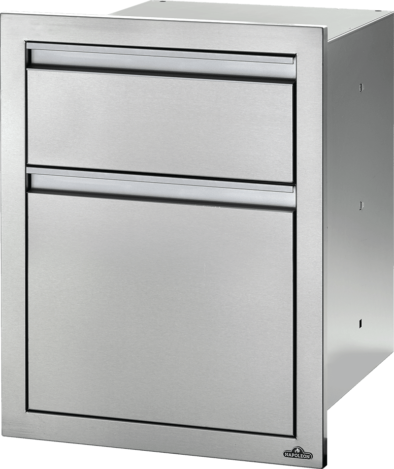 18" X 24" Double Drawer: Waste Bin - BBQ STORE MALTA