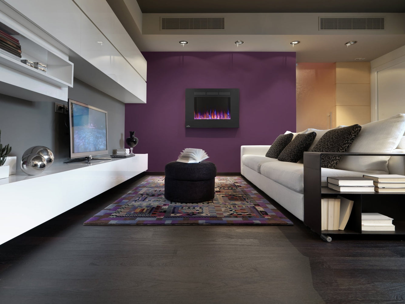 32" ALLURE TM SERIES WALL MOUNT ELECTRIC FIREPLACE WITH HEATER - BBQ STORE MALTA