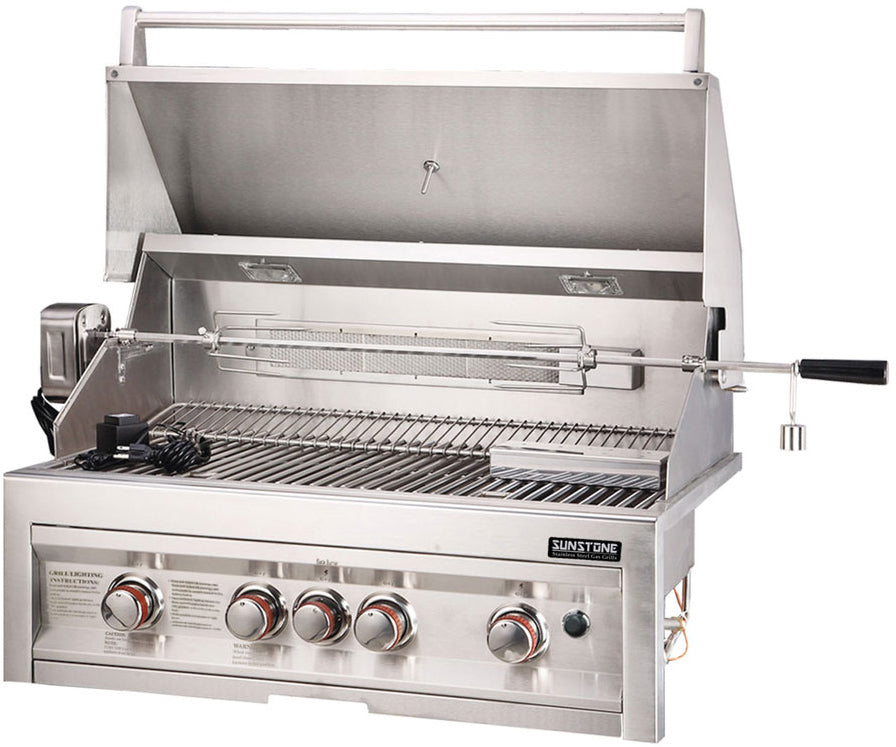 4 Burner Gas Grill with InfraRed-SUNSTONE-BBQ STORE MALTA