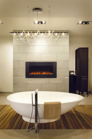 42" ALLURE TM SERIES WALL MOUNT ELECTRIC FIREPLACE WITH HEATER-BBQ STORE MALTA-BBQ STORE MALTA