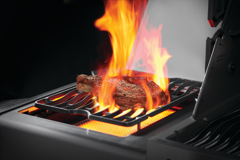 Prestige® 665 Propane Gas Grill with Infrared Side and Rear Burners, Stainless Steel