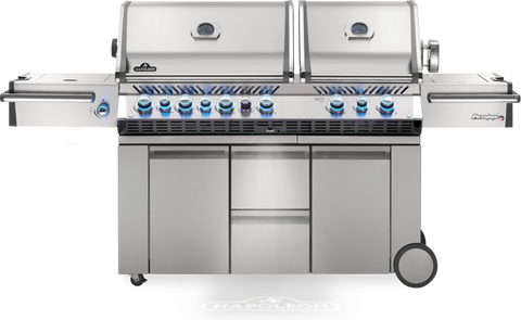 Prestige PRO™ 825 Propane Gas Grill with Power Side Burner and Infrared Rear & Bottom Burners, Stainless Steel