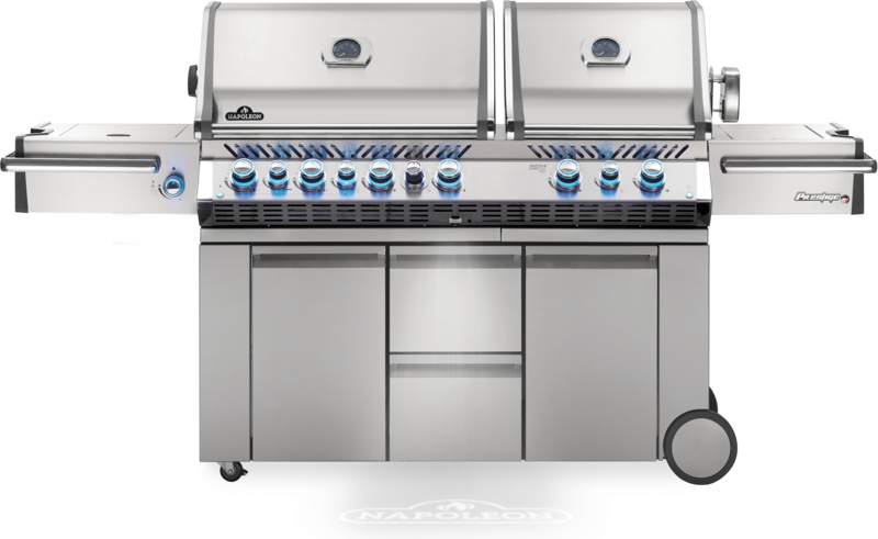 Prestige PRO™ 825 Propane Gas Grill with Power Side Burner and Infrared Rear & Bottom Burners, Stainless Steel