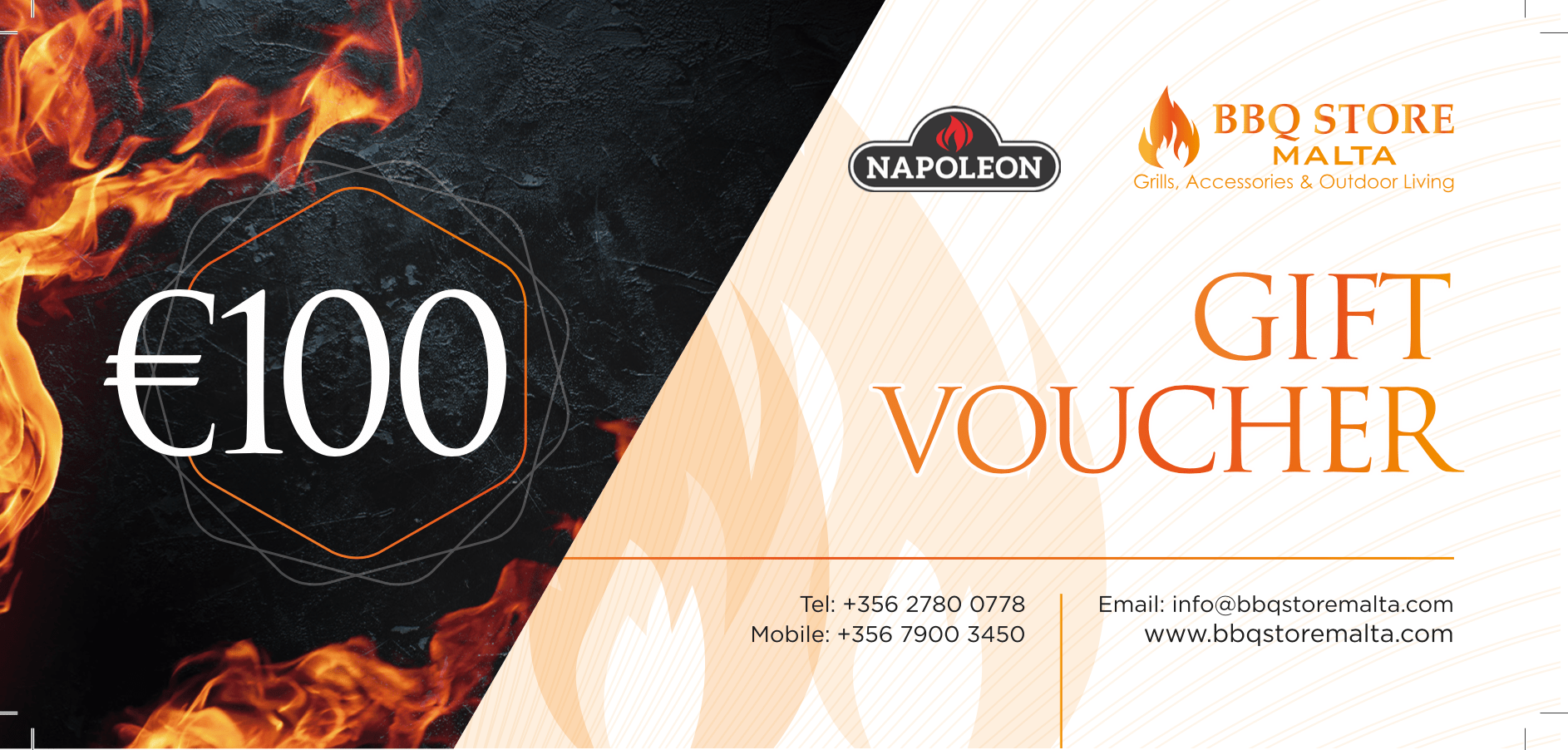 BBQ Store Voucher €100 - BBQ STORE MALTA