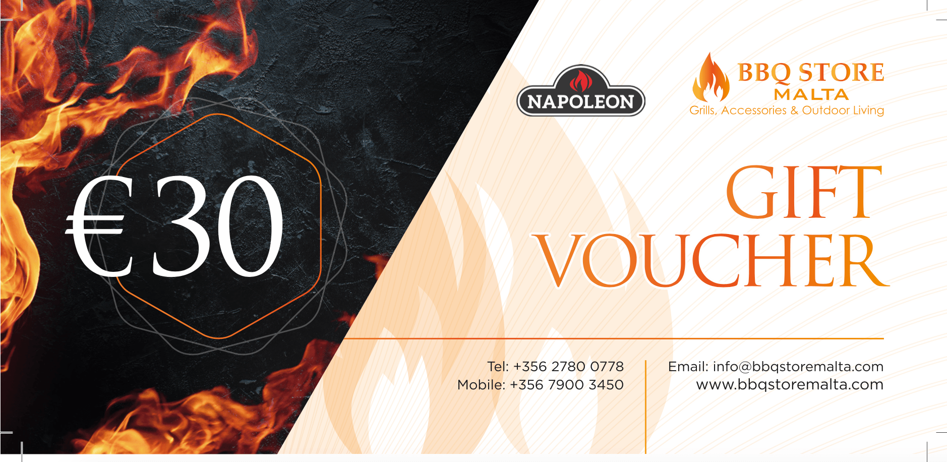 BBQ Store Voucher €30 - BBQ STORE MALTA