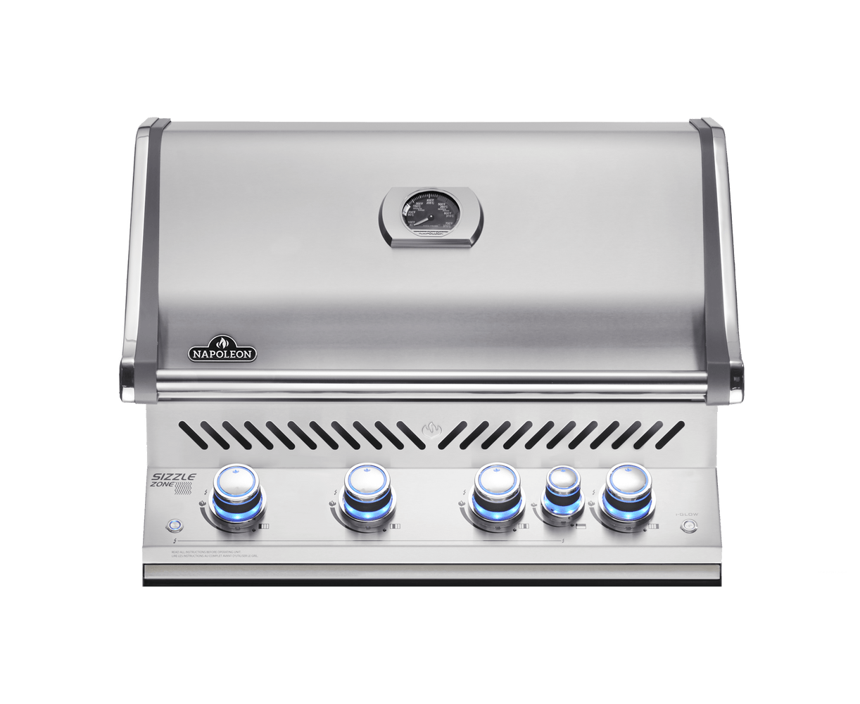 Built - in Prestige PRO™ 500 Propane Gas Grill Head with Infrared Rear Burner, Stainless Steel - BBQ STORE MALTA