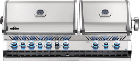 Built - in Prestige PRO™ 825 Propane Gas Grill Head with Infrared Bottom and Rear Burner, Stainless Steel - BBQ STORE MALTA