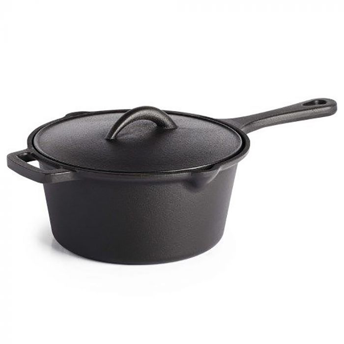 Cast Iron Sauce Pan with Lid - BBQ STORE MALTA