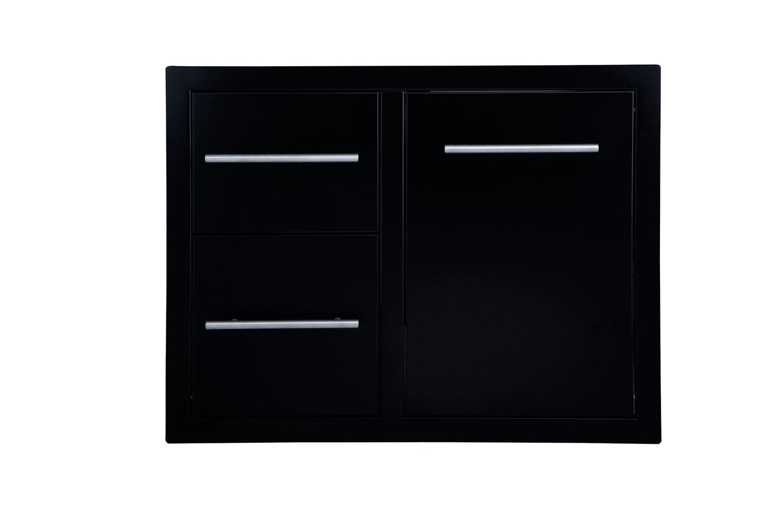 Double drawer Trash tray combo w/ plastic bin - Black Series - BBQ STORE MALTA