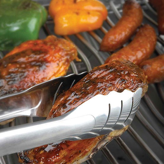 PRO Stainless Steel Easy Locking Tongs - BBQ STORE MALTA