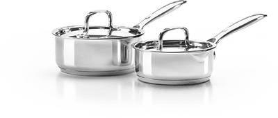 SAUCEPAN, STN STL, SET OF 2 - BBQ STORE MALTA