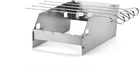 SIZZLE ZONE™ Burner Windshield and Skewer Rack - Large - BBQ STORE MALTA
