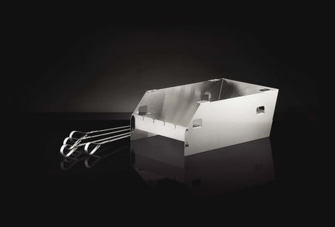 SIZZLE ZONE™ Burner Windshield and Skewer Rack - Large - BBQ STORE MALTA