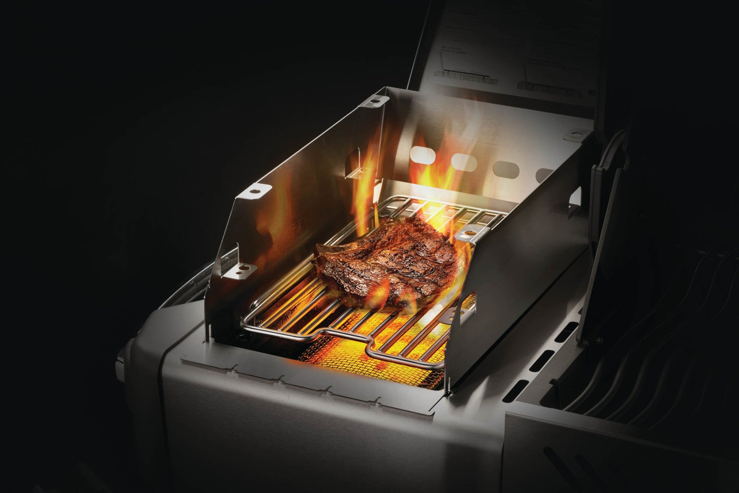 SIZZLE ZONE™ Burner Windshield and Skewer Rack - Large - BBQ STORE MALTA