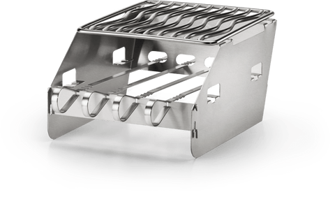 SIZZLE ZONE™ Burner Windshield and Skewer Rack - Small - BBQ STORE MALTA
