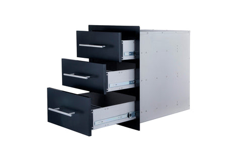 Triple access drawer (Big) - Black Series - BBQ STORE MALTA